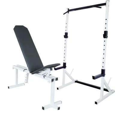 Лавка регульована 40 на 40 мм + Стійки з турником 50 на 50 мм - 4 - Robinzon.ua