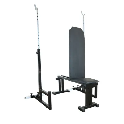 Скамья для жима регулируемая 40 на 40 мм + Стойки с упорами 40 на 40 мм - 4 Скамья для жима регулируемая 40 на 40 мм + Стойки с упорами 40 на 40 мм - 4 - Robinzon.ua