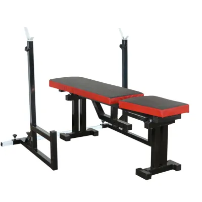 Лавка для жиму регульована 40 на 40 мм + Стійки з упорами 40 на 40 мм - 2 Лавка для жиму регульована 40 на 40 мм + Стійки з упорами 40 на 40 мм - 2 - Robinzon.ua