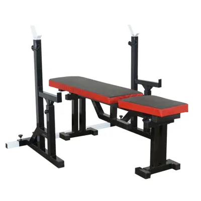 Лавка для жиму регульована 40 на 40 мм + Стійки зі страхувальними упорами 50 на 50 мм - 2 - Robinzon.ua