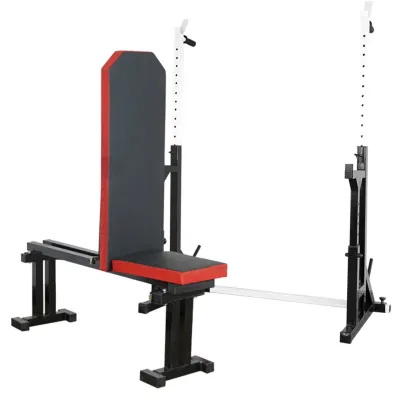 Лавка для жиму регульована 40 на 40 мм + Стійки з упорами 50 на 50 мм + бруси + штирі для блінів - 4 - Robinzon.ua