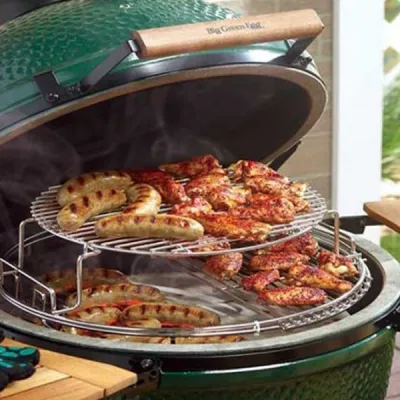 Играть двуровневые для гриля L металлические Big Green Egg 120755. - 1 Играть двуровневые для гриля L металлические Big Green Egg 120755. - 1 - Robinzon.ua