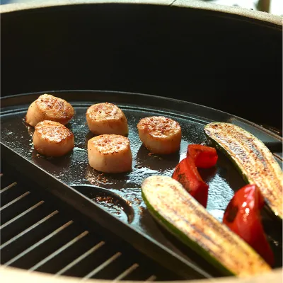 Плита, чугунная плита 23х46x1см для гриля L Big Green Egg 122988 (CIGHL / 104090) - 4 - Robinzon.ua