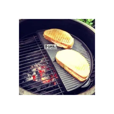 Плита, чугунная плита 23х46x1см для гриля L Big Green Egg 122988 (CIGHL / 104090) - 6 - Robinzon.ua