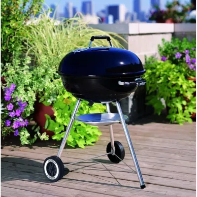 Вугільний гриль Compact Kettle 57см чорний Weber 1321004 - 1 - Robinzon.ua