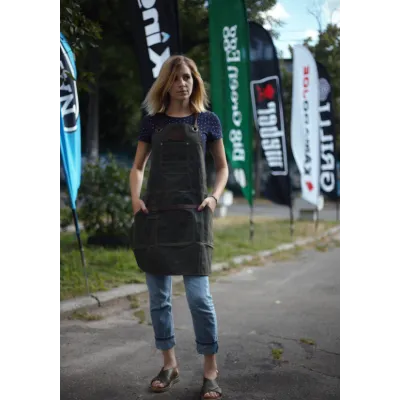 Фартук для барбекю цвет армейский зеленый GRILLI 777747. - 1 - Robinzon.ua