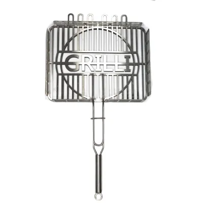 Решітка-гриль для барбекю з харчової нержавіючої сталі 1.5мм 42*32см GRILLI 777767 - 2 Решітка-гриль для барбекю з харчової нержавіючої сталі 1.5мм 42*32см GRILLI 777767 - 2 - Robinzon.ua