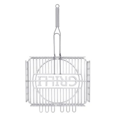 Решітка-гриль для барбекю з харчової нержавіючої сталі 1.5мм 42*32см GRILLI 777767 - 3 Решітка-гриль для барбекю з харчової нержавіючої сталі 1.5мм 42*32см GRILLI 777767 - 3 - Robinzon.ua