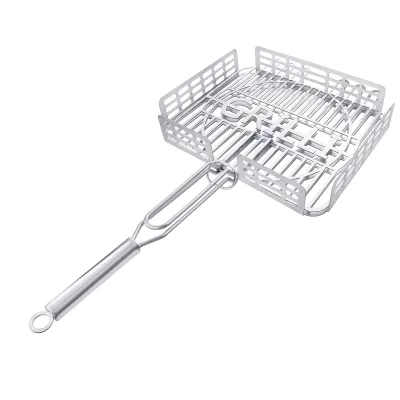 Решітка-гриль для барбекю з харчової нержавіючої сталі 1.5мм 31*26см GRILLI 777766 - 2 Решітка-гриль для барбекю з харчової нержавіючої сталі 1.5мм 31*26см GRILLI 777766 - 2 - Robinzon.ua