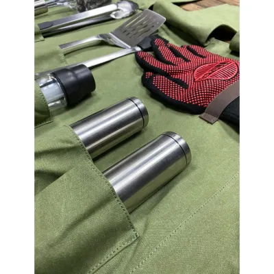 Скрутка органайзер для барбекю інструментів зелена GRILLI 88801 - 3 Скрутка органайзер для барбекю інструментів зелена GRILLI 88801 - 3 - Robinzon.ua