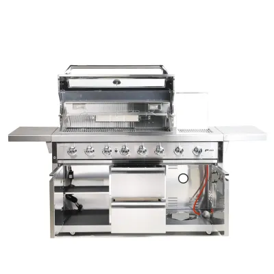 Газовий гриль SANTOS P-618, з бічним і заднім пальниками, нержавіюча сталь 900327 - 3 Газовий гриль SANTOS P-618, з бічним і заднім пальниками, нержавіюча сталь 900327 - 3 - Robinzon.ua