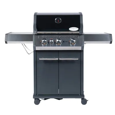 Газовый гриль SANTOS S-301 Black, с боковым горелкой, черный 900235. - 4 - Robinzon.ua