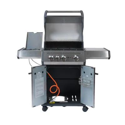 Газовий гриль SANTOS S-301, з бічним пальником, нержавіюча сталь 900242 - 1 Газовий гриль SANTOS S-301, з бічним пальником, нержавіюча сталь 900242 - 1 - Robinzon.ua