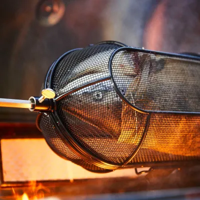 Сетка-корзина для вертела (шампура) SANTOS, для гриля, круглая, черная, антипригарная 897535. - 3 - Robinzon.ua