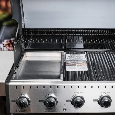 Вок-деко для гриля SANTOS, вставка для грилей Broil King Baron, нержавеющее 900075. - 3 Вок-деко для гриля SANTOS, вставка для грилей Broil King Baron, нержавеющее 900075. - 3 - Robinzon.ua