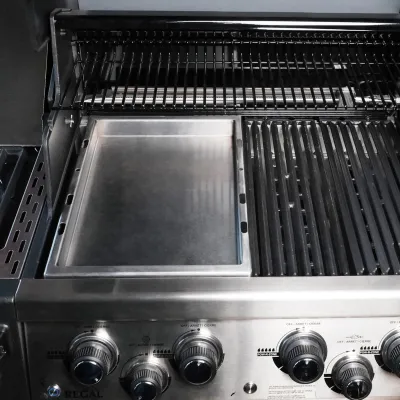 Вок-деко для гриля SANTOS, вставка для грилей Broil King Regal / Imperial & Weber Genesis ll / E-418, нержавеющая 896538. - 3 Вок-деко для гриля SANTOS, вставка для грилей Broil King Regal / Imperial & Weber Genesis ll / E-418, нержавеющая 896538. - 3 - Robinzon.ua