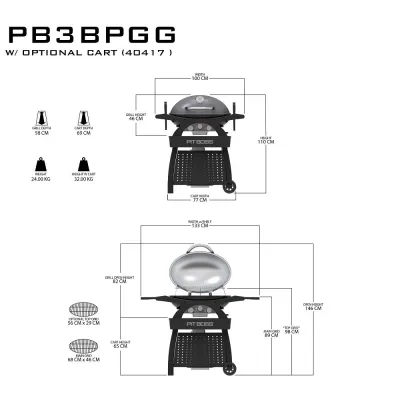 Портативний газовий гриль Pit Boss Sportsman 3, 10755  + (31915,40417,40419,40421,40423) - 6 - Robinzon.ua