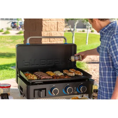 Портативний газовий гриль-планча Pit Boss Ultimate, на 3 пальники, зйомний, зі столом, 10810 - 4 - Robinzon.ua