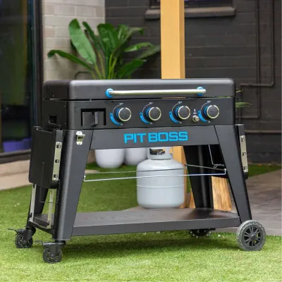 Портативний газовий гриль-планча Pit Boss Ultimate, на 4 пальники, зйомний, зі столом, 10813 - 4 - Robinzon.ua