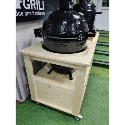 Стол для гриля Primo, Big Green Egg, Kamado Joe деревянный с нишами GRILLI 009694. - 1 Стол для гриля Primo, Big Green Egg, Kamado Joe деревянный с нишами GRILLI 009694. - 1 - Robinzon.ua