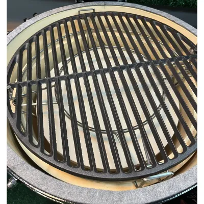 Комплект из камня, чугунной решетки и двухуровневой системы из нержавеющей стали для керамических грилей 47 см GRILLI 006035. - 1 Комплект из камня, чугунной решетки и двухуровневой системы из нержавеющей стали для керамических грилей 47 см GRILLI 006035. - 1 - Robinzon.ua