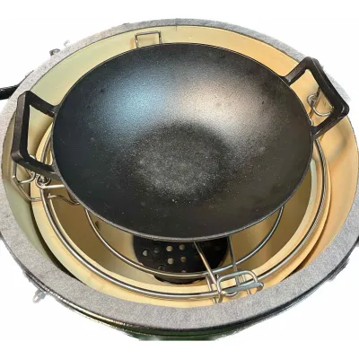 Комплект из камня, чугунной решетки и двухуровневой системы из нержавеющей стали для керамических грилей 47 см GRILLI 006035. - 5 Комплект из камня, чугунной решетки и двухуровневой системы из нержавеющей стали для керамических грилей 47 см GRILLI 006035. - 5 - Robinzon.ua