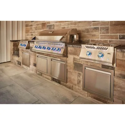 Супер мощная двойная варочная поверхность для встраивания с крышкой из нержавеющей стали Napoleon BIB18PBPSS-CE. - 6 - Robinzon.ua