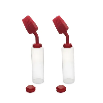 Набір пляшок для соусу SANTOS, з щіточкою та кришкою для дозування, 2 шт 890369 - 2 - Robinzon.ua