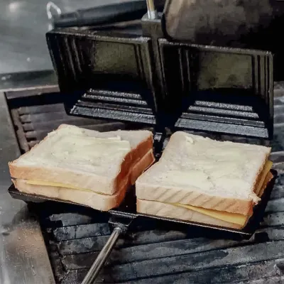 Чугунная сэндвичница SANTOS, 19,5 х 10 см 897320. - 4 - Robinzon.ua