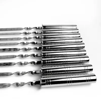 Шампур з нержавіючої сталі 64 см GRILLI 6440 - 2 Шампур з нержавіючої сталі 64 см GRILLI 6440 - 2 - Robinzon.ua