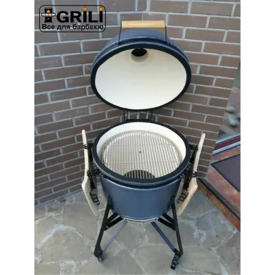 Великий керамічний вугільний гриль, сірий BergHOFF 2415700 - 4 - Robinzon.ua