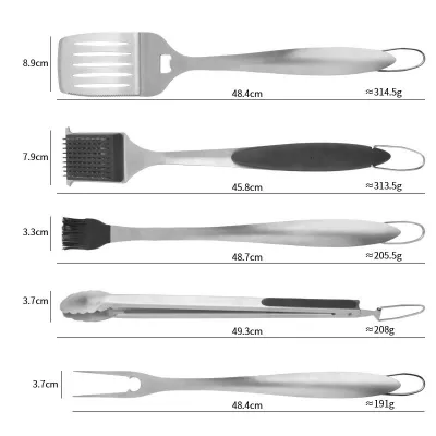 Набор для барбекю 6 предметов нержавеющая сталь GRILLI 700798. - 2 Набор для барбекю 6 предметов нержавеющая сталь GRILLI 700798. - 2 - Robinzon.ua