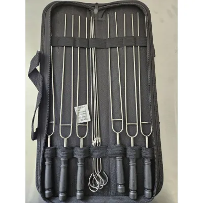 Подвійні шампури 42 см 6 шт в чохлі GRILLI 9627 - 1 - Robinzon.ua