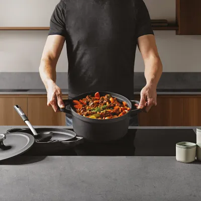 Каструля BergHoff Leo Graphite, чавун, діам. 24 см, 5,7 л 3950466 - 4 - Robinzon.ua