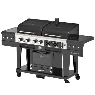 Комбинированный гриль Pit Boss Memphis Ultimate 2.0 Combo угольно-газовый с коптильной камерой 11064. - 2 Комбинированный гриль Pit Boss Memphis Ultimate 2.0 Combo угольно-газовый с коптильной камерой 11064. - 2 - Robinzon.ua
