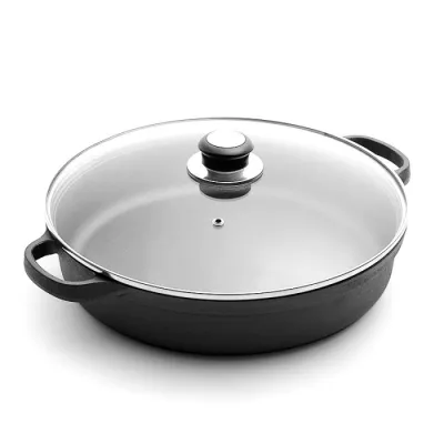 Чавунна сковорода з скляною кришкою Ø30 см GRILLI 777191 - 1 Чавунна сковорода з скляною кришкою Ø30 см GRILLI 777191 - 1 - Robinzon.ua