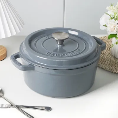 Чугунная сковорода с фарфоровым покрытием 5 л GRILLI 777210. - 1 Чугунная сковорода с фарфоровым покрытием 5 л GRILLI 777210. - 1 - Robinzon.ua