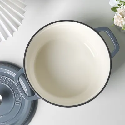 Чугунная сковорода с фарфоровым покрытием 5 л GRILLI 777210. - 2 Чугунная сковорода с фарфоровым покрытием 5 л GRILLI 777210. - 2 - Robinzon.ua