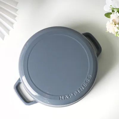 Чугунная сковорода с фарфоровым покрытием 5 л GRILLI 777210. - 4 Чугунная сковорода с фарфоровым покрытием 5 л GRILLI 777210. - 4 - Robinzon.ua