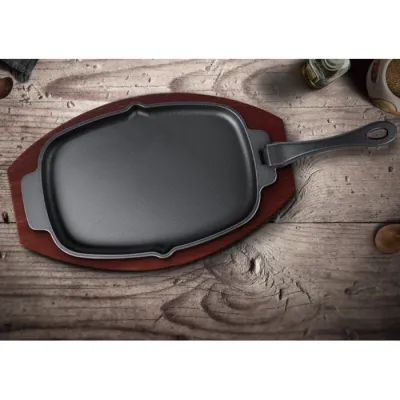 Чавунна сковорода зі знімною ручкою і підставкою 33,5х21 см GRILLI 777201 - 4 Чавунна сковорода зі знімною ручкою і підставкою 33,5х21 см GRILLI 777201 - 4 - Robinzon.ua