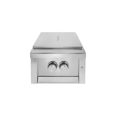 Двойная встраиваемая конфорка с крышкой GRILLI 888004. - 1 - Robinzon.ua