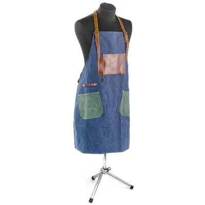 Фартук для барбекю Combi джинс-кожа-канвас GRILLI 777444. - 1 - Robinzon.ua