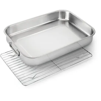 Деко з нержавіючої сталі з решіткою Napoleon 56038 - 2 Деко з нержавіючої сталі з решіткою Napoleon 56038 - 2 - Robinzon.ua