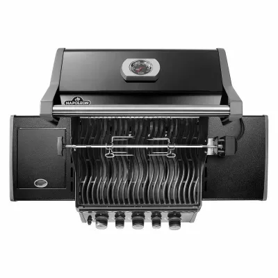 Газовий гриль Napoleon Rogue 425R з бічним пальником Sizzle Zone та вертілем, чорний RB425RSBPK-2-UA-R - 6 - Robinzon.ua