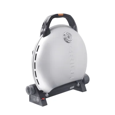 Портативний переносний газовий гриль O-GRILL 600T, срібло + шланг в подарунок! - 2 - Robinzon.ua