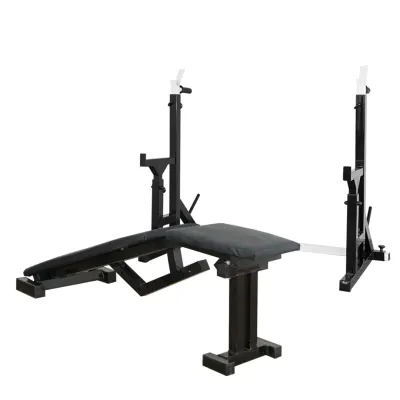 Скамья с отрицательным углом 40 на 40 мм + Стойки со страховкой 40 на 40 мм + брусья и штыри под блины - 2 Скамья с отрицательным углом 40 на 40 мм + Стойки со страховкой 40 на 40 мм + брусья и штыри под блины - 2 - Robinzon.ua