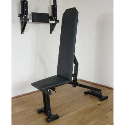 Лавка з від'ємним кутом 40 на 40 мм + Стійки зі страховкою 40 на 40 мм + бруси та штирі під бліни - 5 - Robinzon.ua