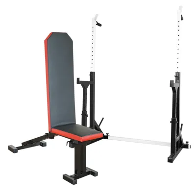 Лавка з від'ємним кутом 40 на 40 мм + Стійки зі страховкою 50 на 50 мм + бруси та штирі під бліни - 3 - Robinzon.ua