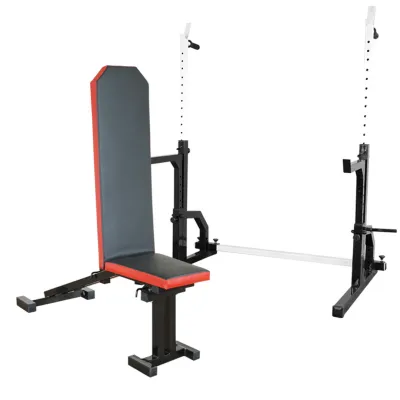 Лавка з від'ємним кутом 40 на 40 мм + Стійки зі страховкою 50 на 50 мм + бруси та штирі під бліни - 5 Лавка з від'ємним кутом 40 на 40 мм + Стійки зі страховкою 50 на 50 мм + бруси та штирі під бліни - 5 - Robinzon.ua