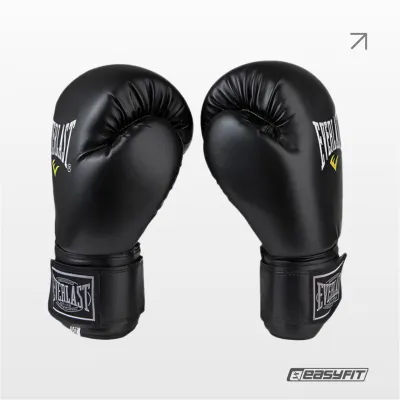Боксерські рукавички Everlast 10 унцій (10 oz) чорні - 2 - Robinzon.ua